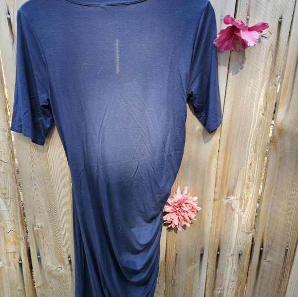 Three dots ruched gray mini size M - Picture 2 of 2